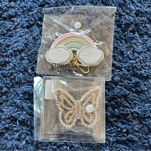 NWT Stoney Clover Lane Broach and Bag Charm